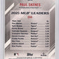 2026 Topps Series 2 Crooked Numbers Paul Skenes [Gold Foil] #CN-24 — back