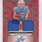 Ladd McConkey Obsidian Rookie Patch Auto /75 — front