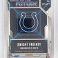 2025 Panini Donruss Elite Back to the Future Signature Dwight Freeney [Black] #BFS-DFY — back