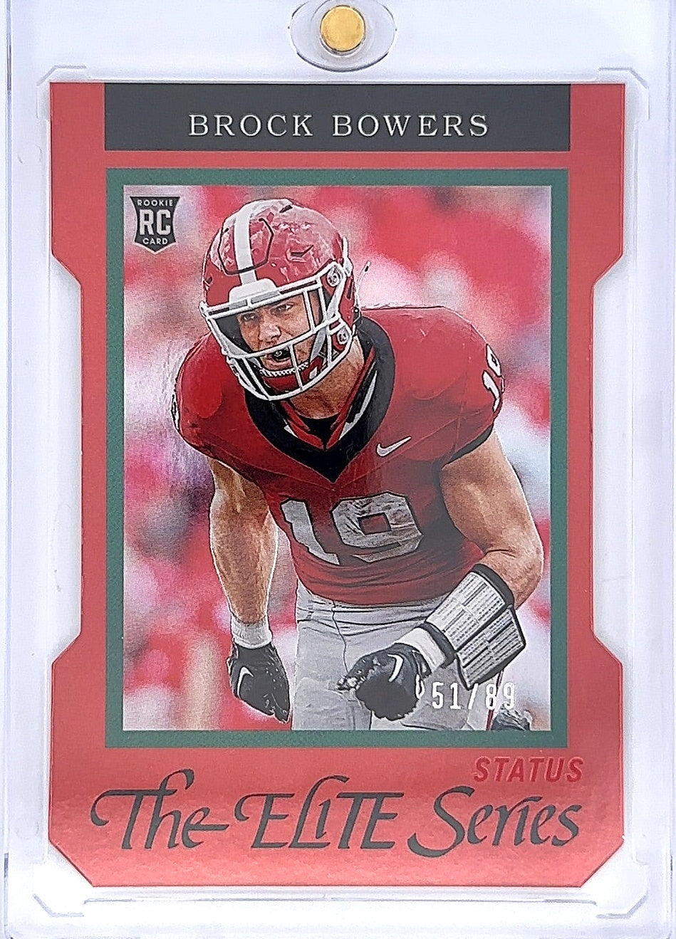 Brock Bowers Elite Series Status 51/89 Rookie Card — front