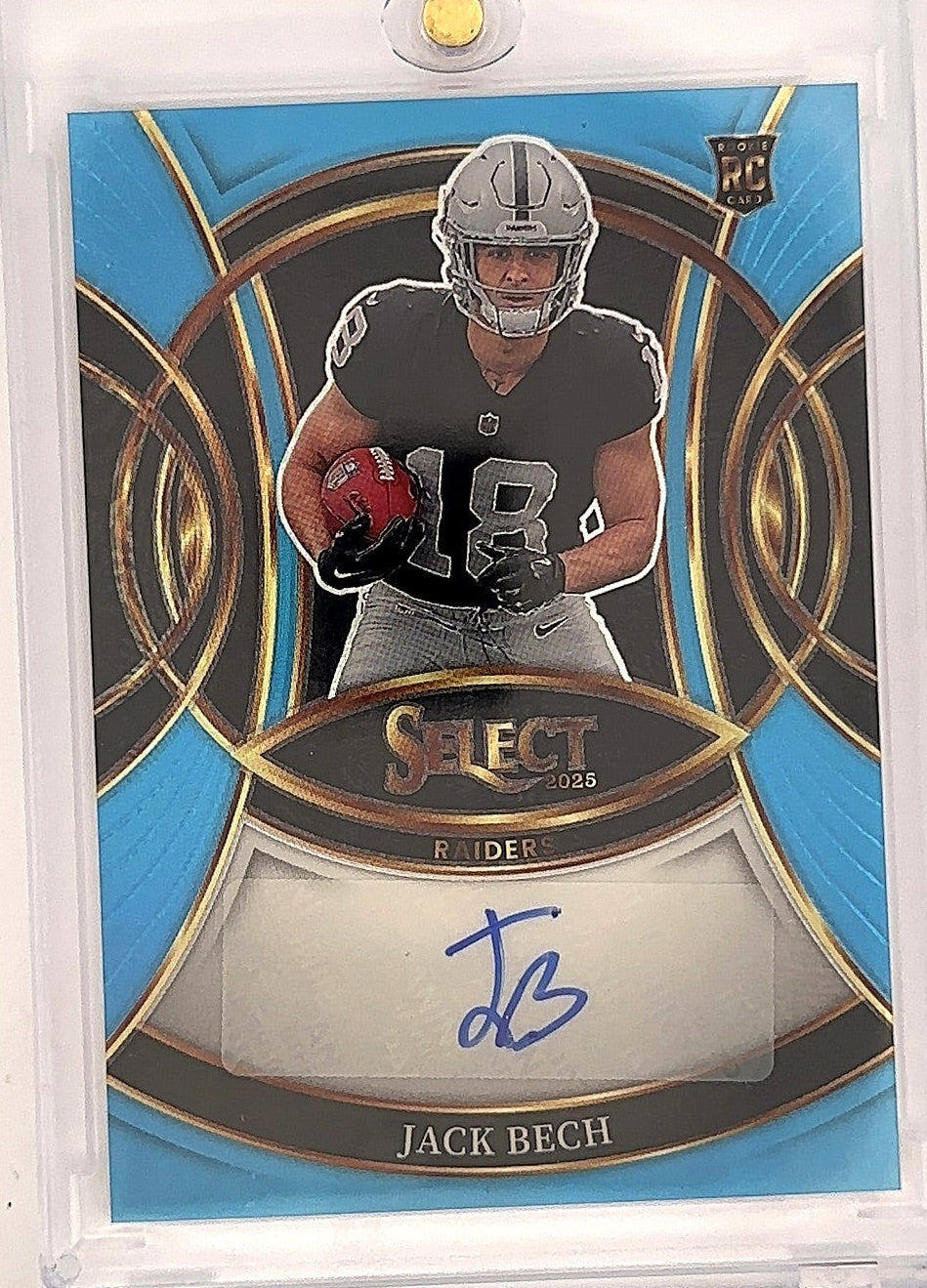 2025 Panini Select Rookie Signature Jack Bech [Light Blue Prizm] #RSI-JBH — front