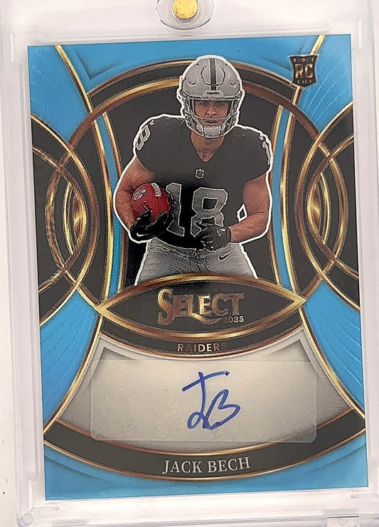 2025 Panini Select Rookie Signature Jack Bech [Light Blue Prizm] #RSI-JBH — front