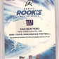 2025 Topps Resurgence Radial Rookie Auto Relic Cam Skattebo [Gold] #RRA-CS — back