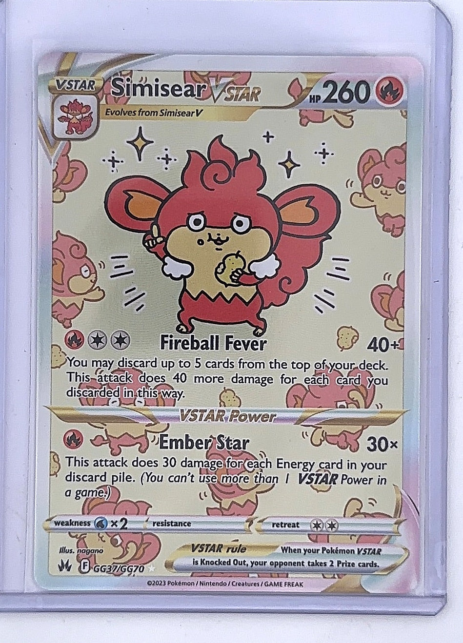 Simisear VSTAR #GG37/GG70 — front