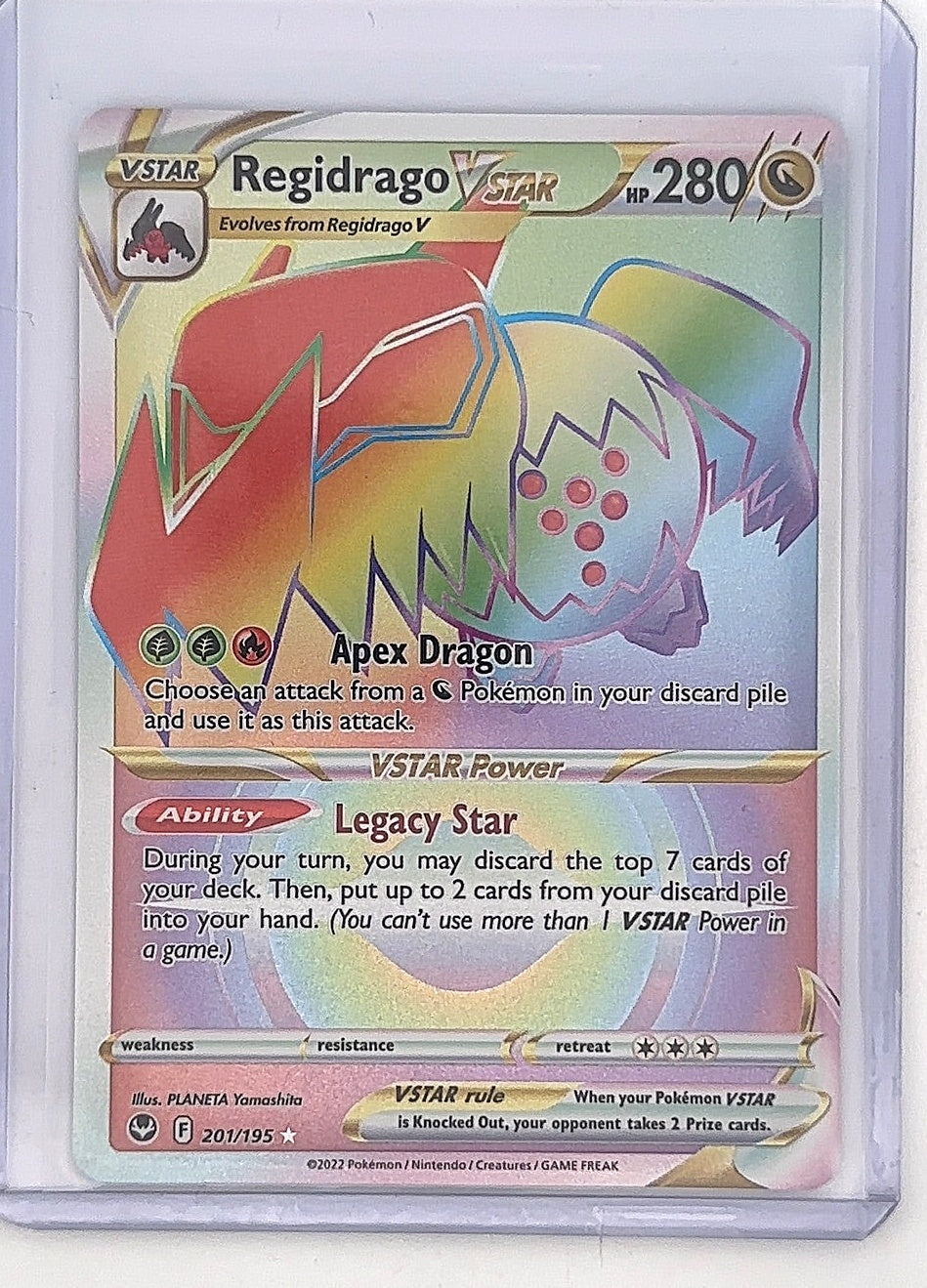 Regidrago VSTAR (Secret) #201/195 — front
