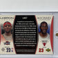 LeBron James/Michael Jordan Upper Deck Dual Dimensions — back