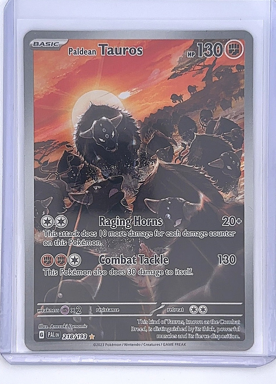 Paldean Tauros - 218/193 #218/193 — front