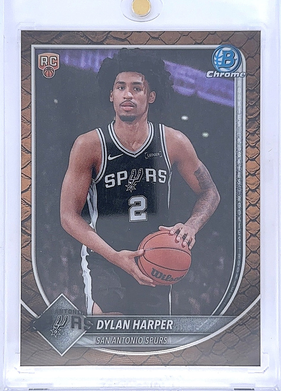 2025 Bowman Chrome Dylan Harper [Mojo] #BCV-2 — front