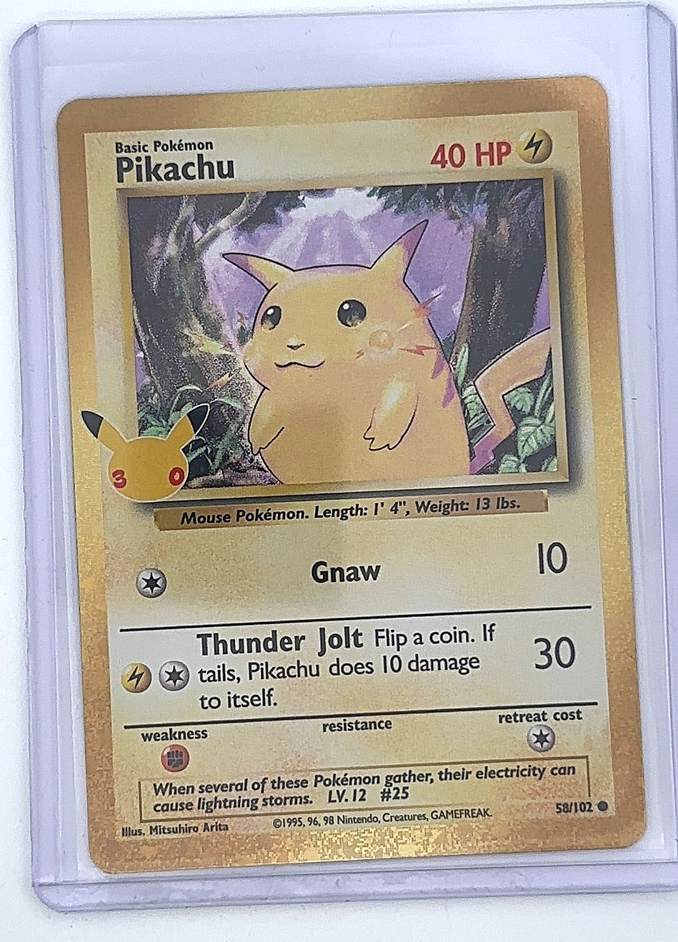 Pikachu #58/102 — front