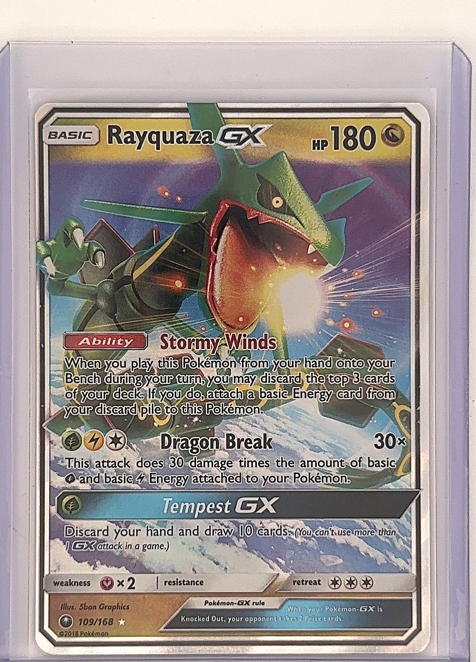 Rayquaza GX #109/168 — front