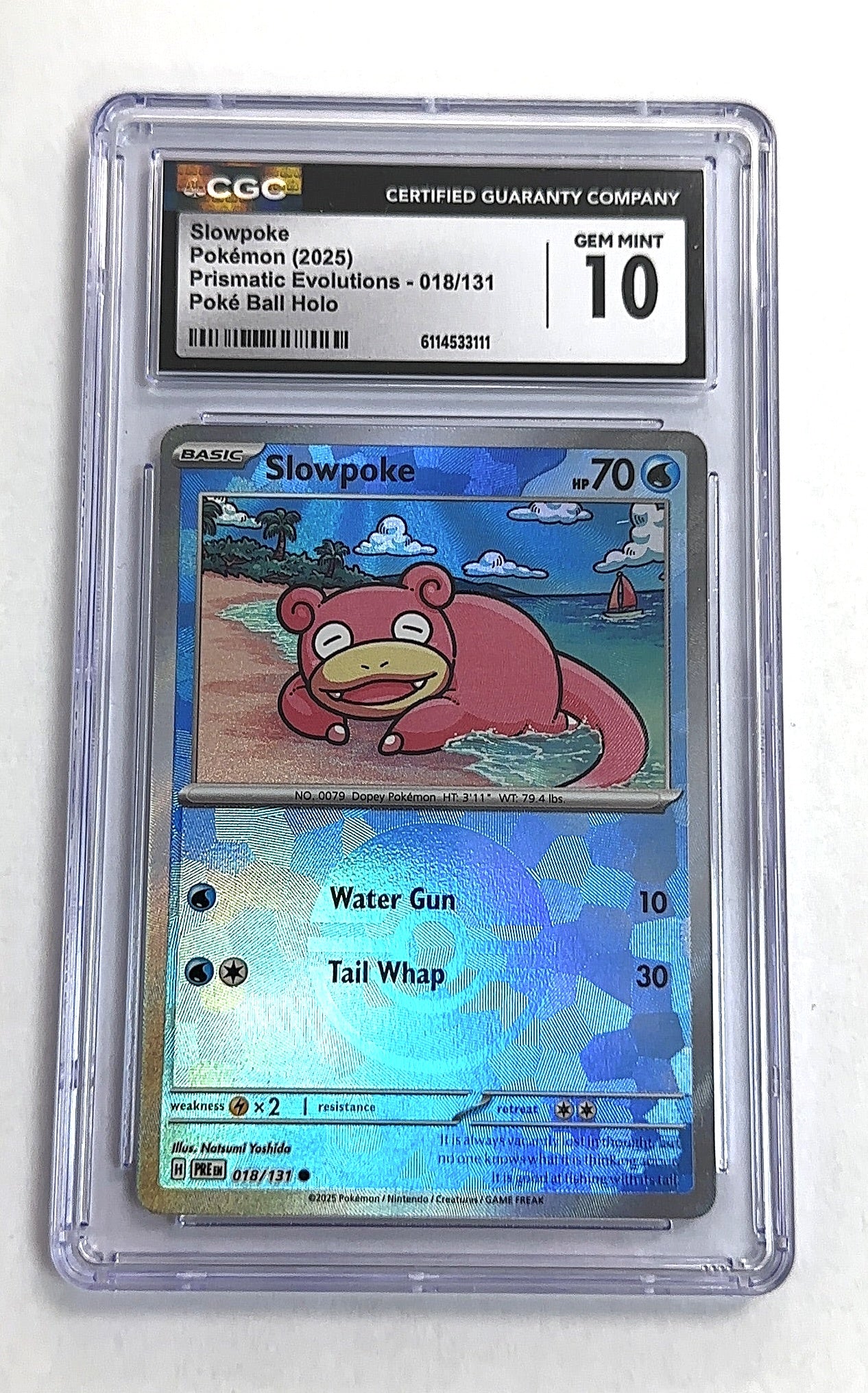 Slowpoke (Poke Ball Pattern) #018/131 CGC PRISTINE 10 — front
