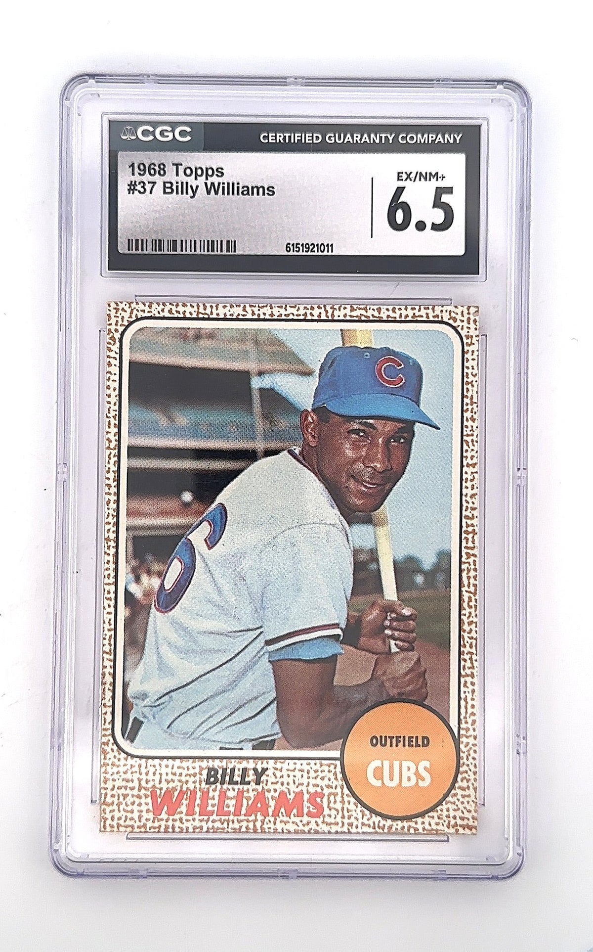 Billy Williams 1968 Topps #37 CGC NM 7 — front
