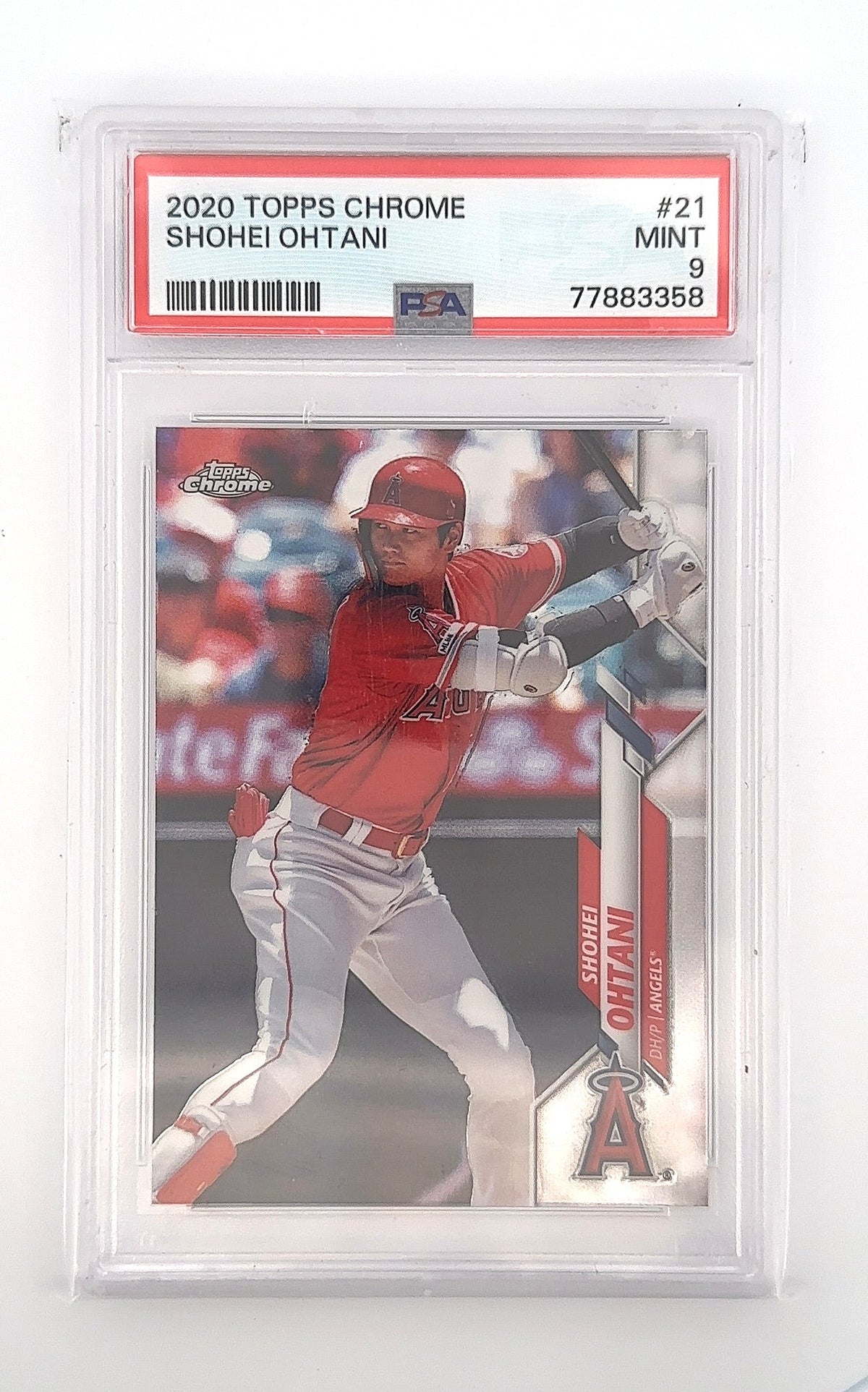 2020 Topps Chrome Shohei Ohtani #21 PSA MINT 9 — front