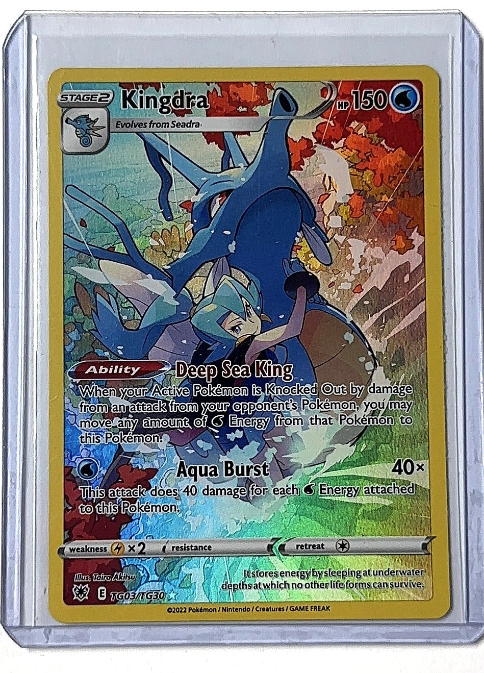 Kingdra #TG03/TG30 — front