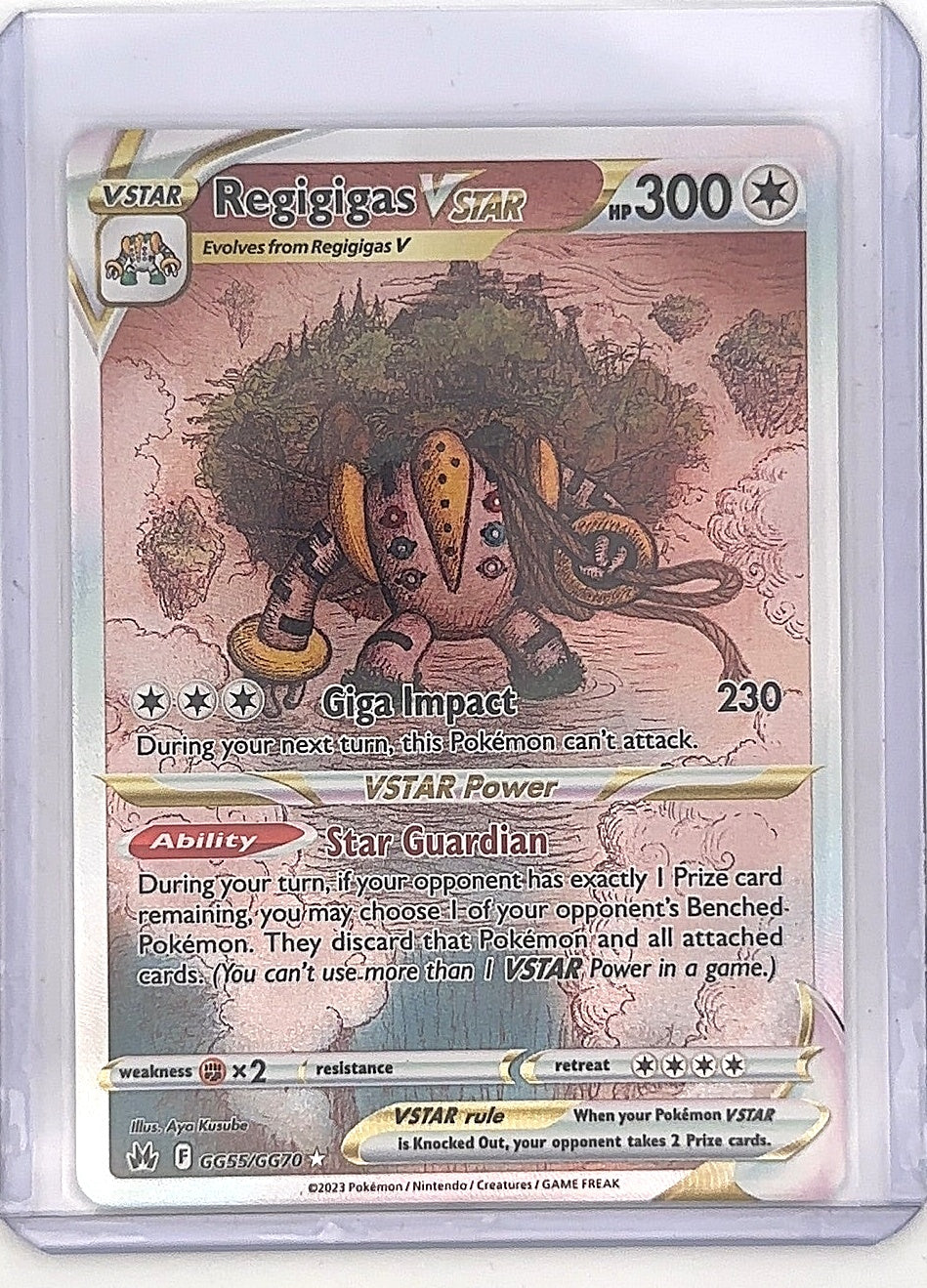 Regigigas VSTAR #GG55/GG70 — front