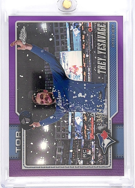 2026 Topps Chrome Trey Yesavage [Purple Image Variation] #86 — front