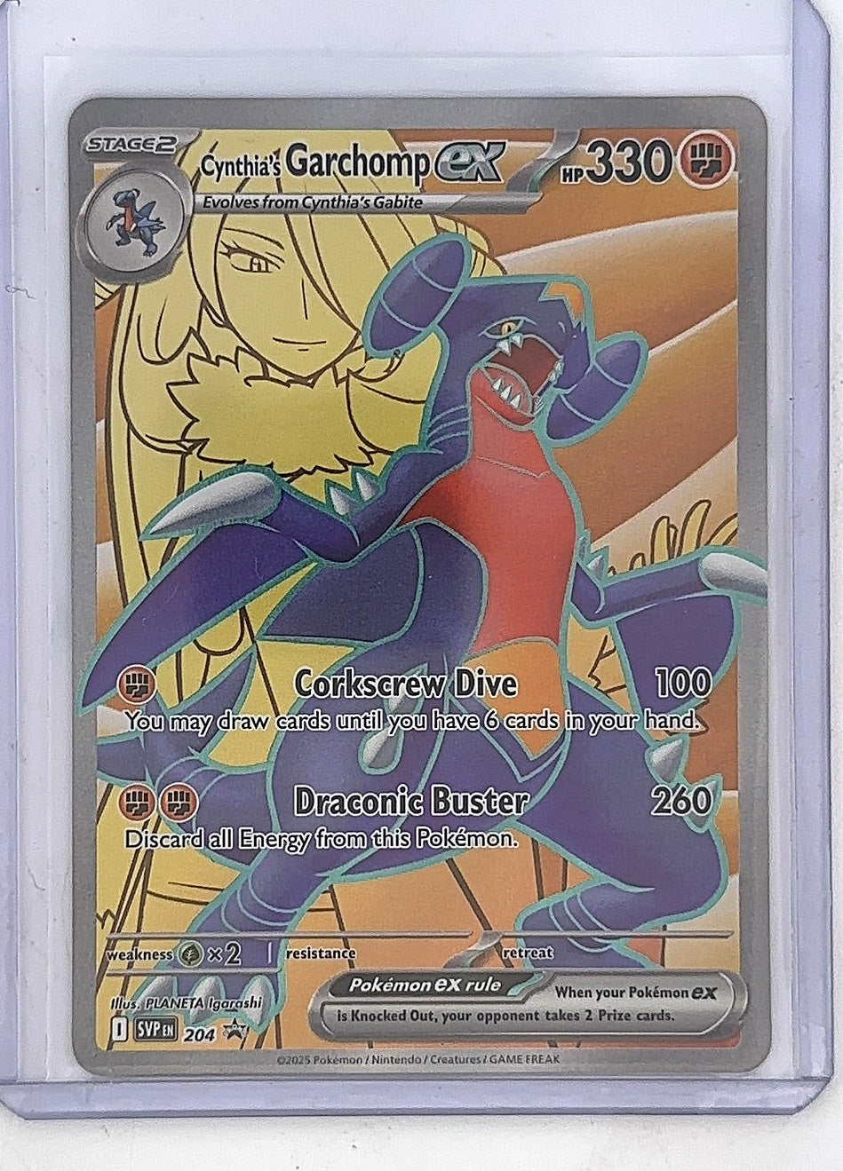 Cynthia's Garchomp ex #204 — front