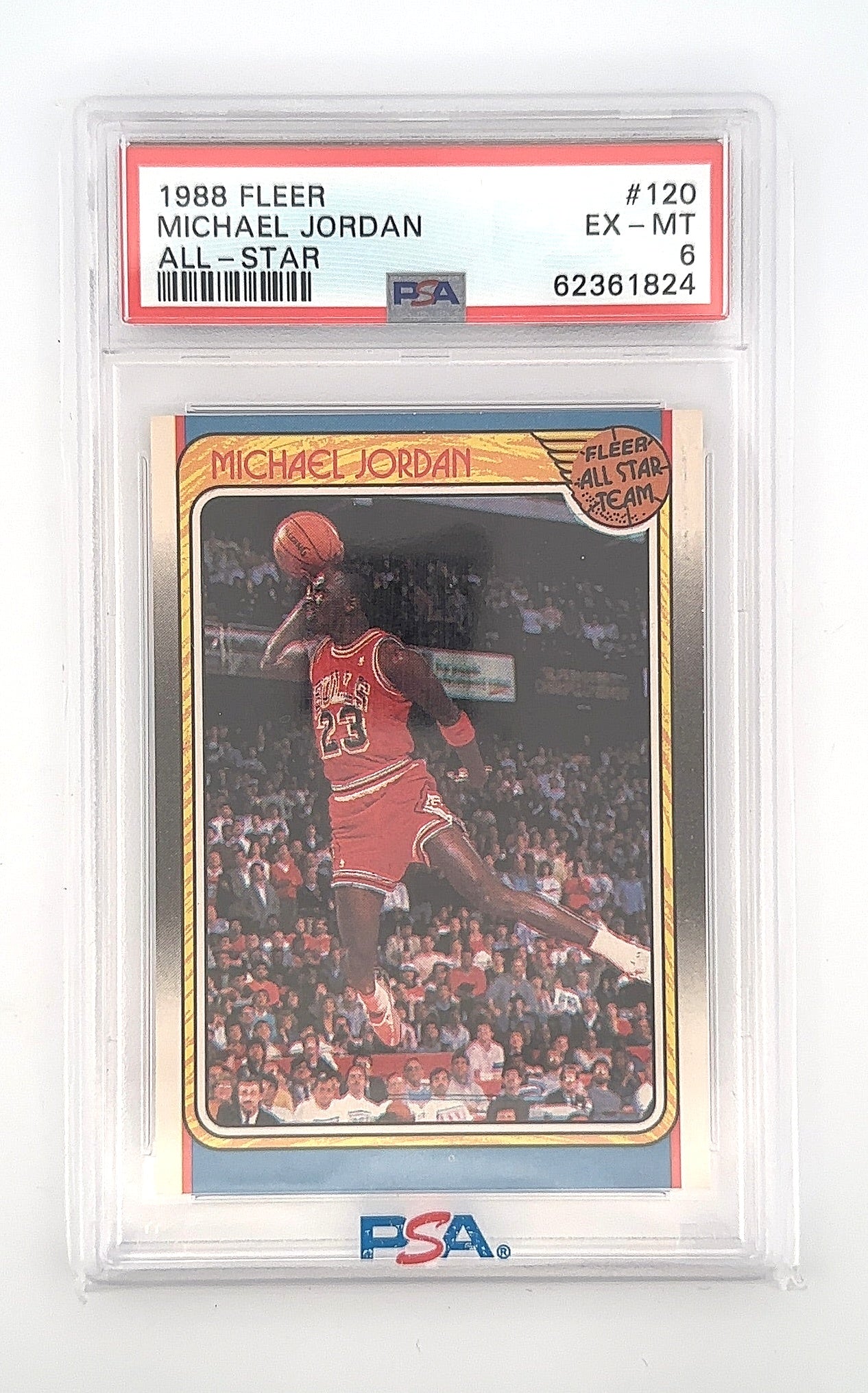 1988 Fleer Michael Jordan #120 PSA 6 — front