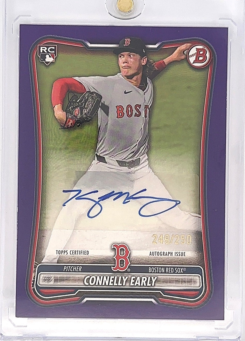 2026 Bowman Paper Rookie & Veteran Autograph Connelly Early [Purple Border] 249/250 #PRV-CE — front