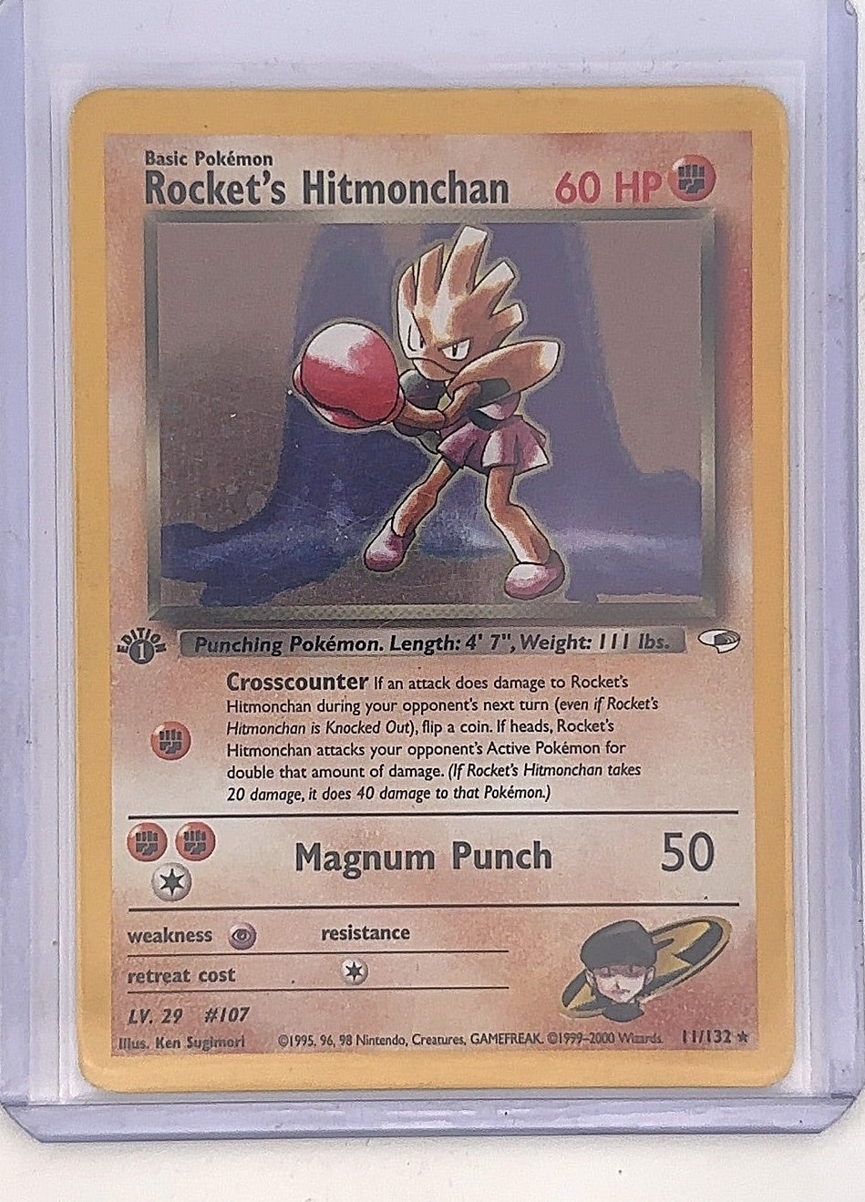 Rocket's Hitmonchan #011/132 — front