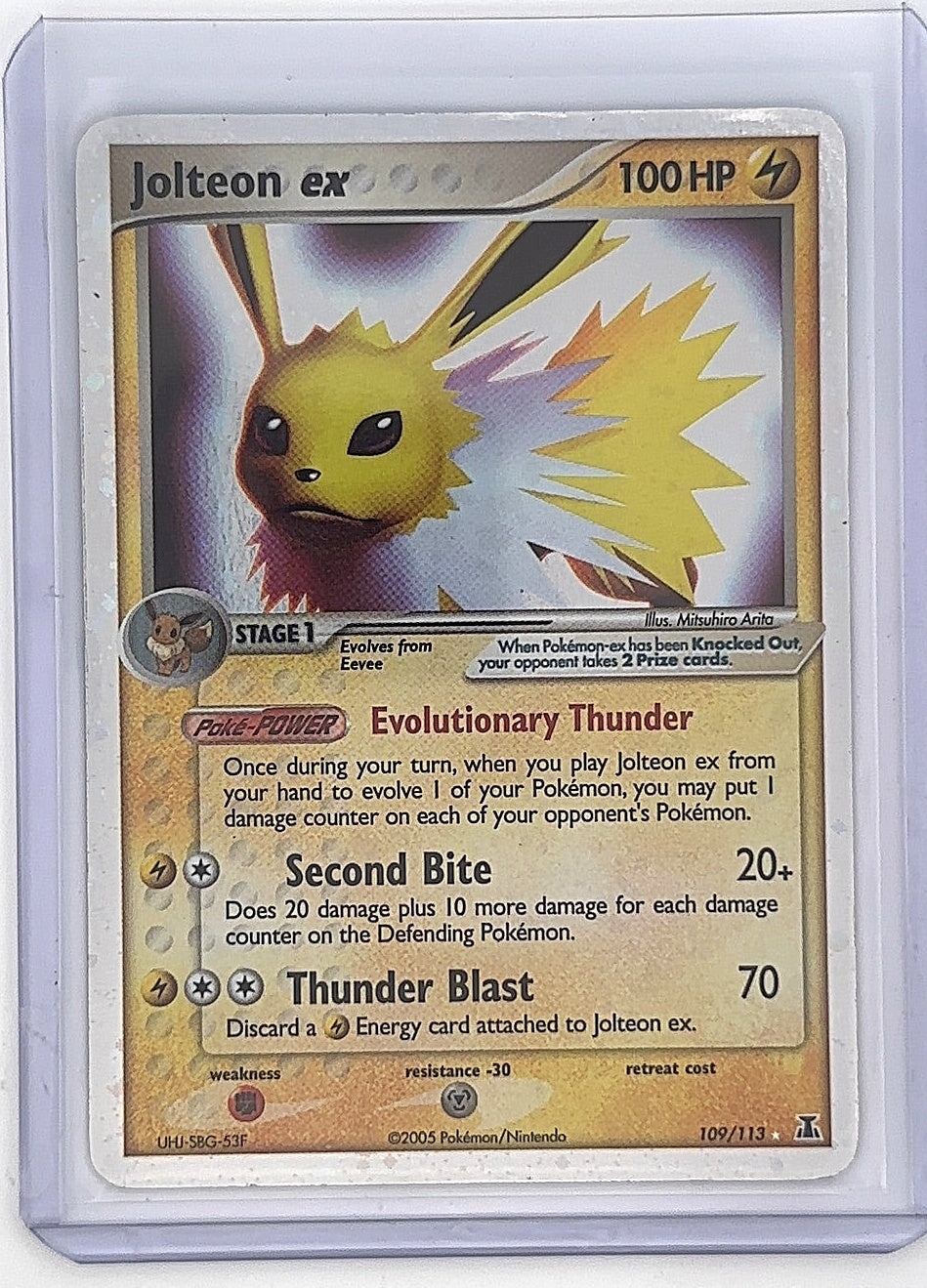 Jolteon ex #109/113 — front