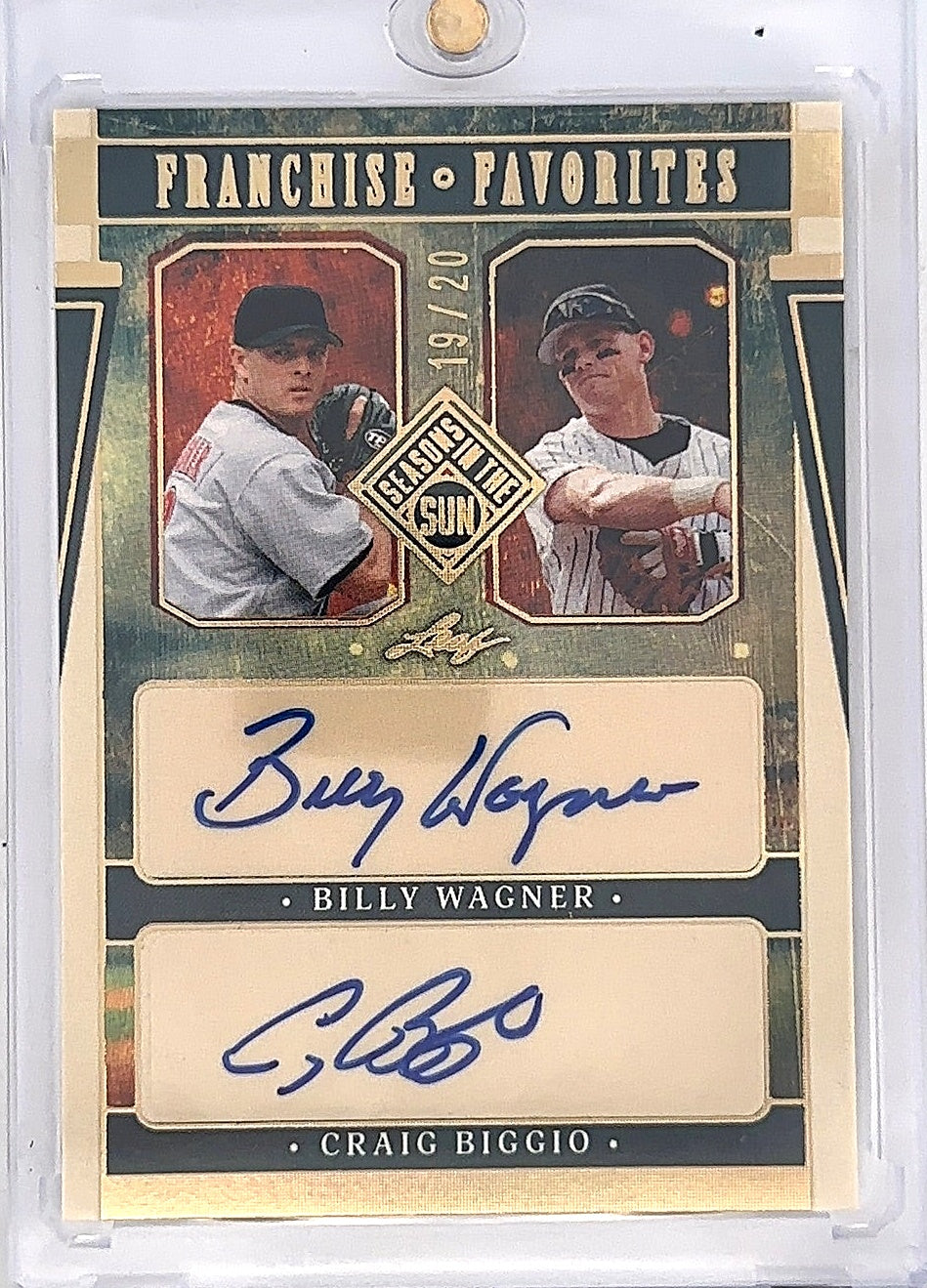 Billy Wagner Craig Biggio Franchise Favorites 19/20 — front