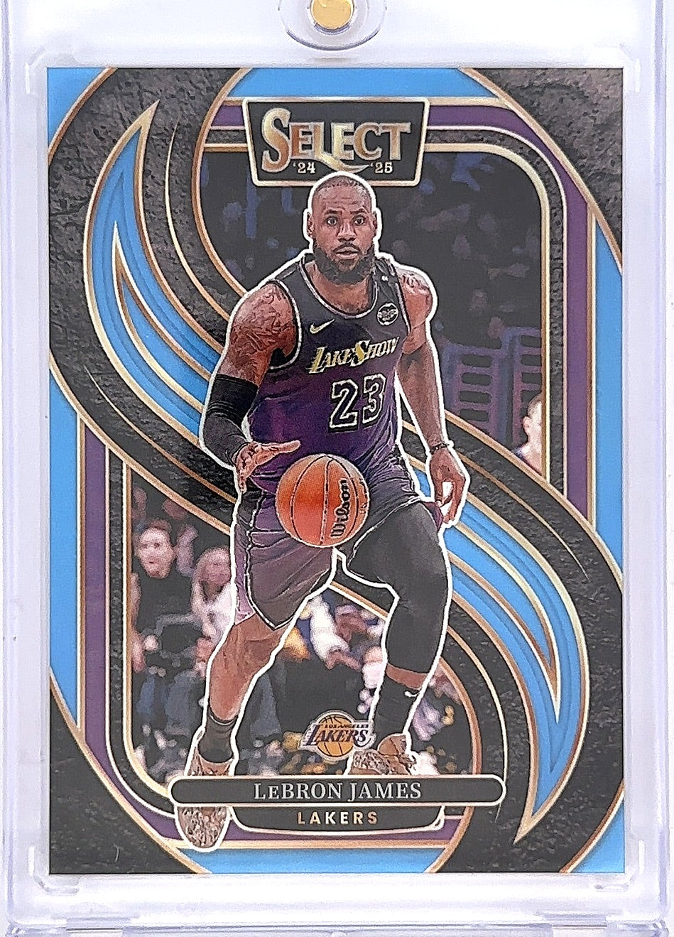 2024 Panini Select LeBron James [Light Blue Prizm] #111 — front