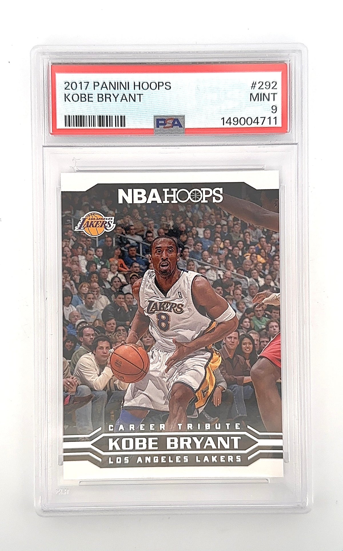 2017 Panini Hoops Kobe Bryant #292 PSA 9 — front