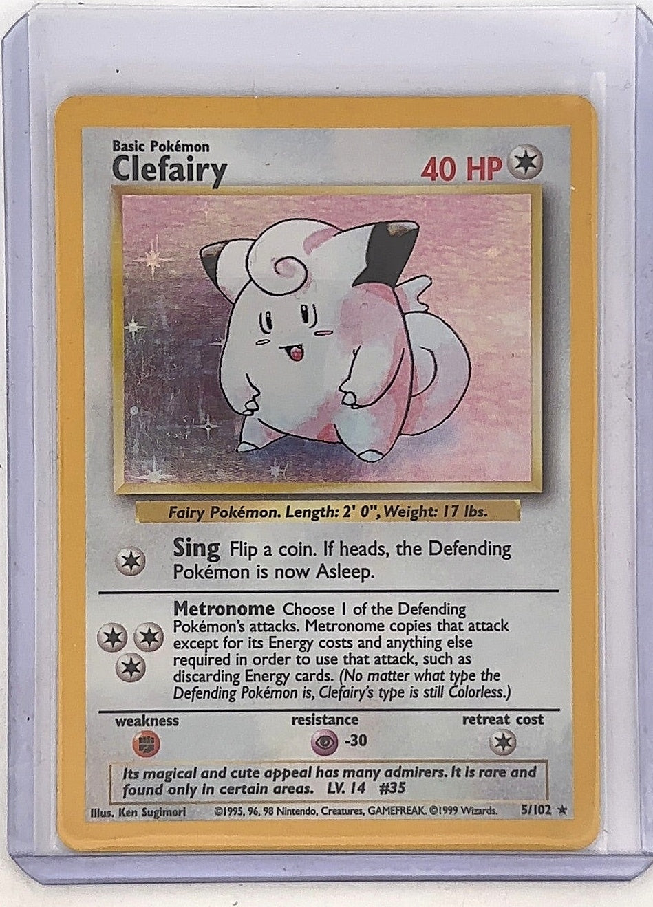 Clefairy #005/102 — front