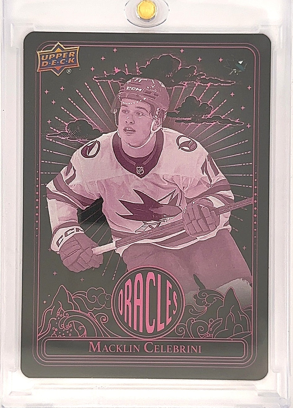 2024-25 Upper Deck Extended Series Macklin Celebrini Oracles O-58 — front