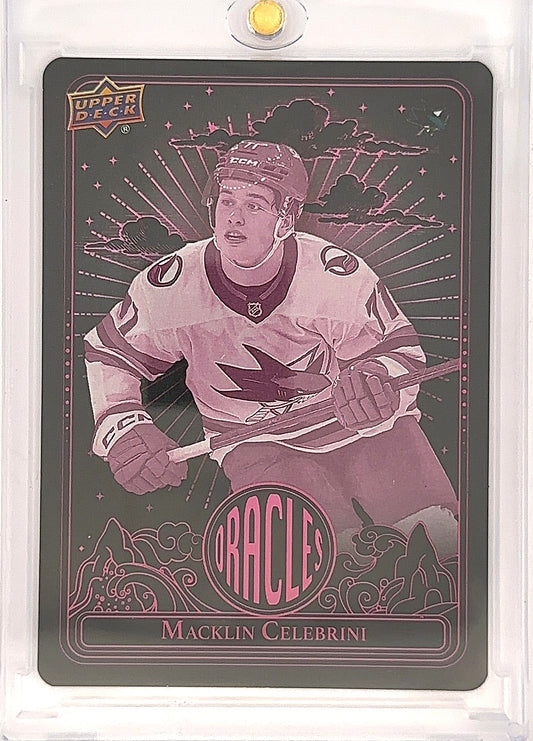 2024-25 Upper Deck Extended Series Macklin Celebrini Oracles O-58 — front