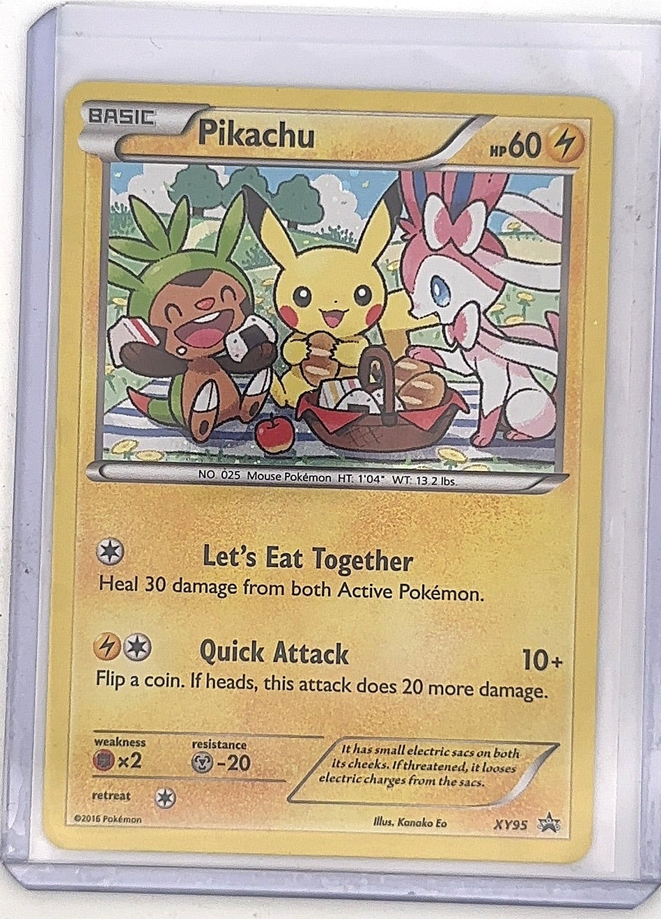 Pikachu #XY95 — front