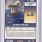 Aaron Donald Score Die-Cut /10 — back