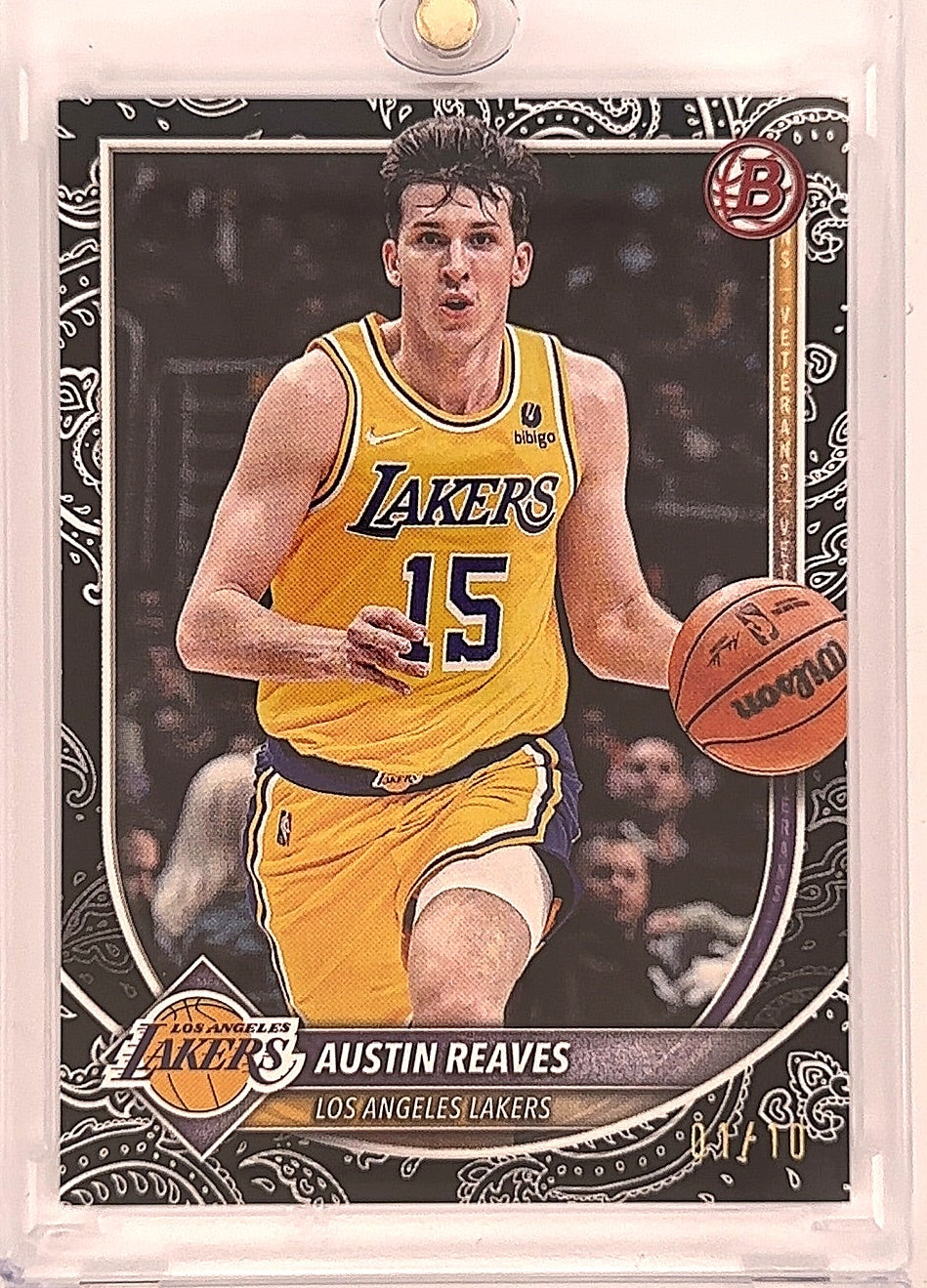 2025 Bowman Austin Reaves [Black Pattern Border] #193 — front
