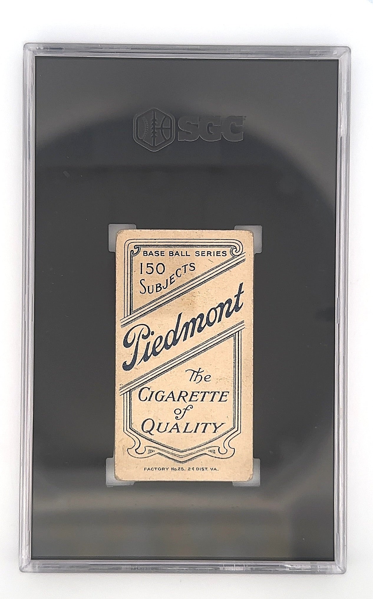 1909 T206 Piedmont 350 John Mcgraw [No Cap] SGC 2.5 — back