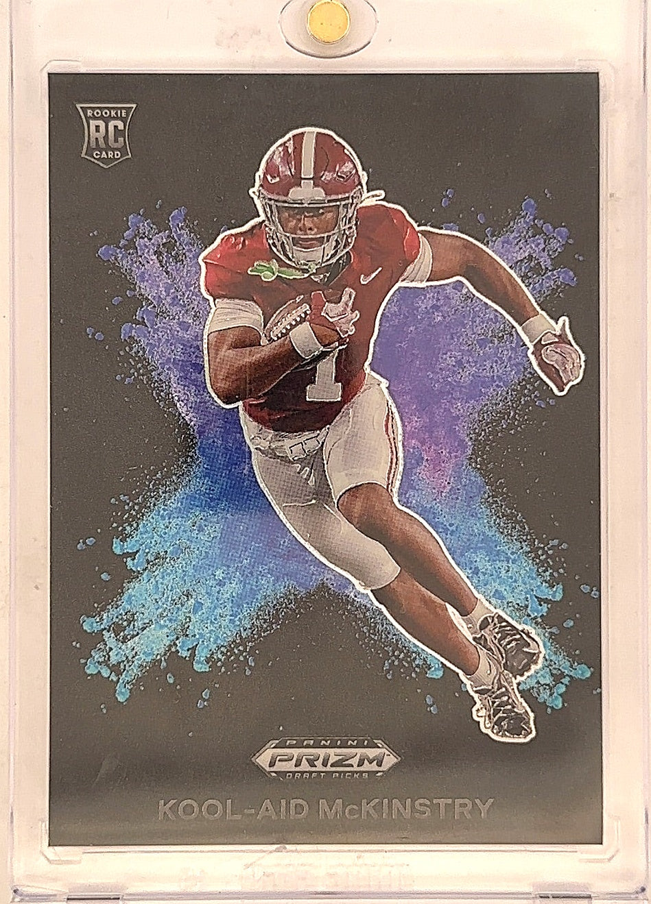 2024 Panini Prizm Draft Picks Color Blast Kool-Aid McKinstry [Black] #CB-24 — front