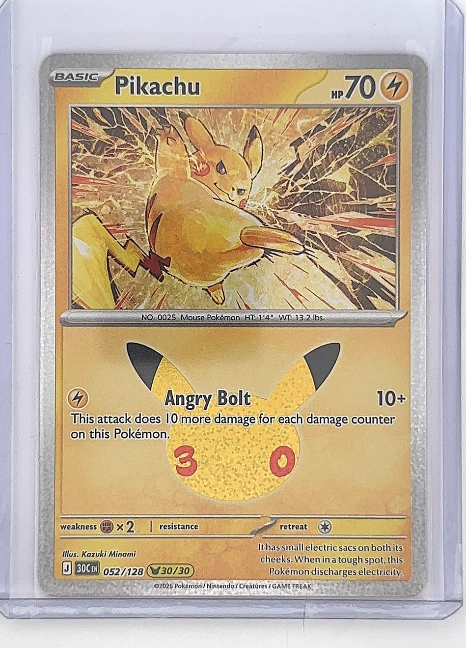 Pikachu - 052/128 #052/128 — front
