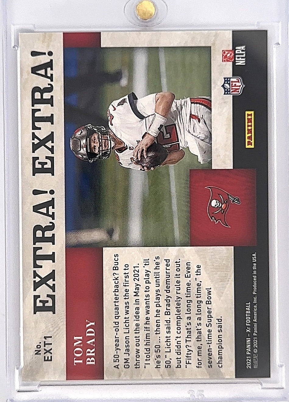 Tom Brady Extra Extra /49 — back