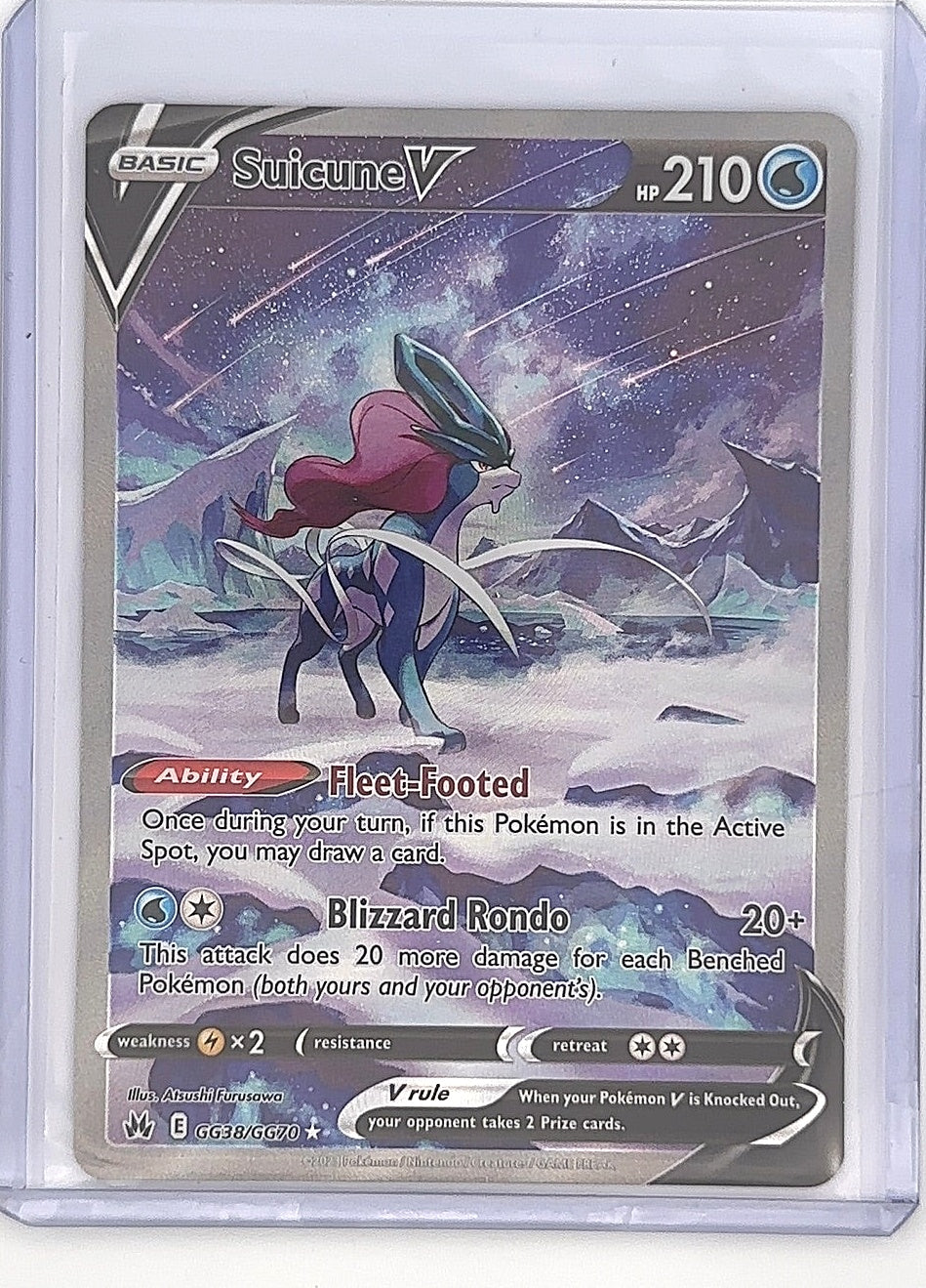 Suicune V #GG38/GG70 — front