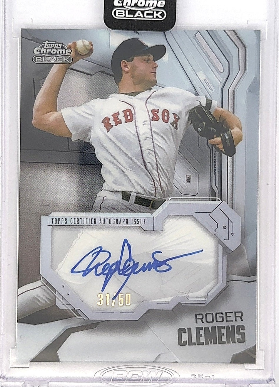 2026 Topps Chrome Black Ivory Autograph Roger Clemens #IVA-RC — front