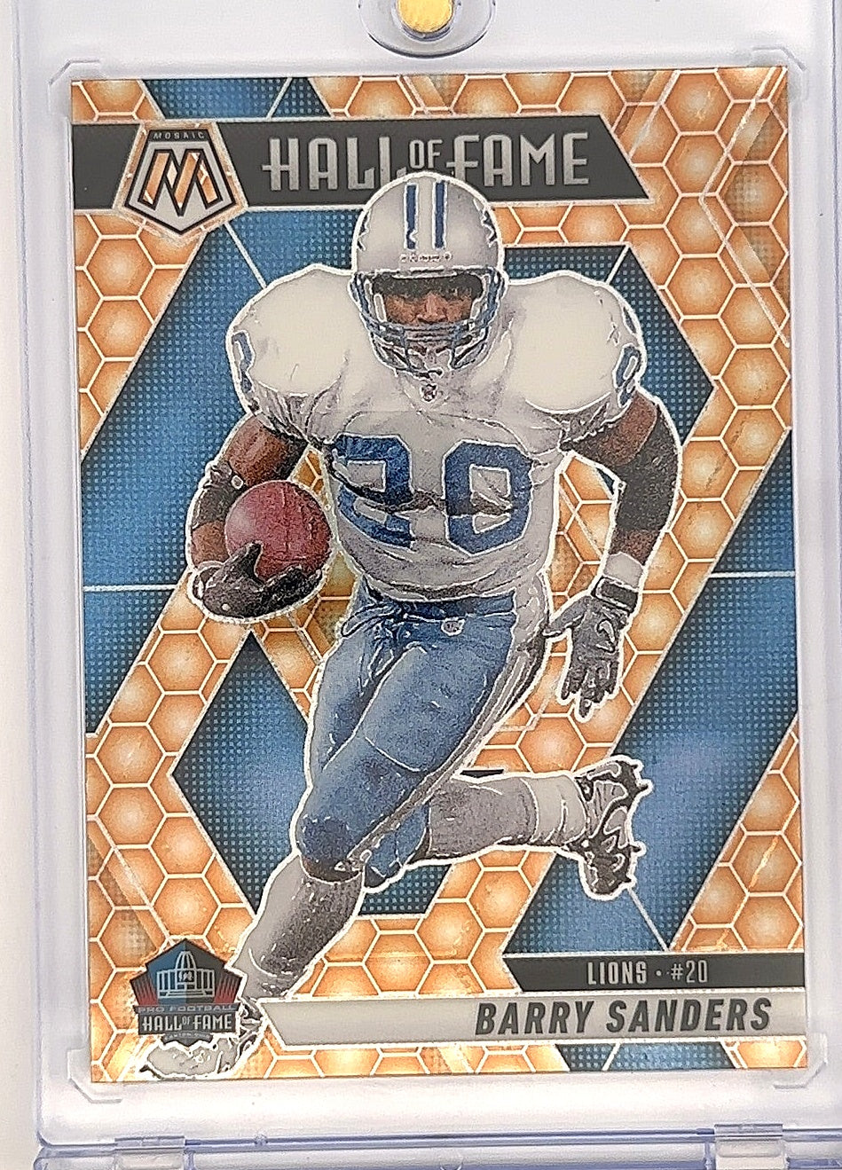Barry Sanders Hall of Fame Honey Comb #291 — front