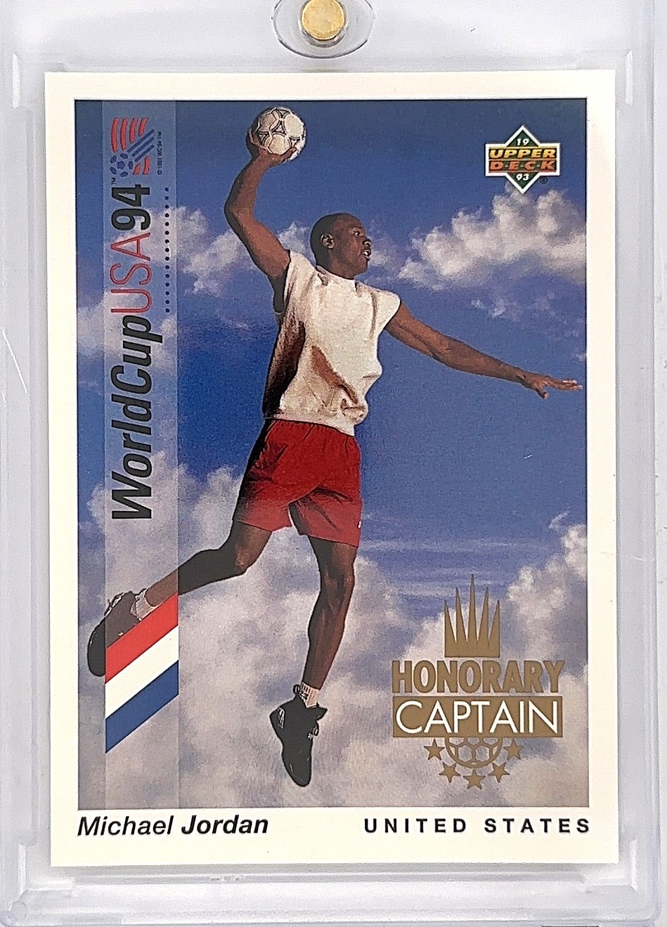 1993 Upper Deck Honorary Captain World Cup Michael Jordan #HC3 — front