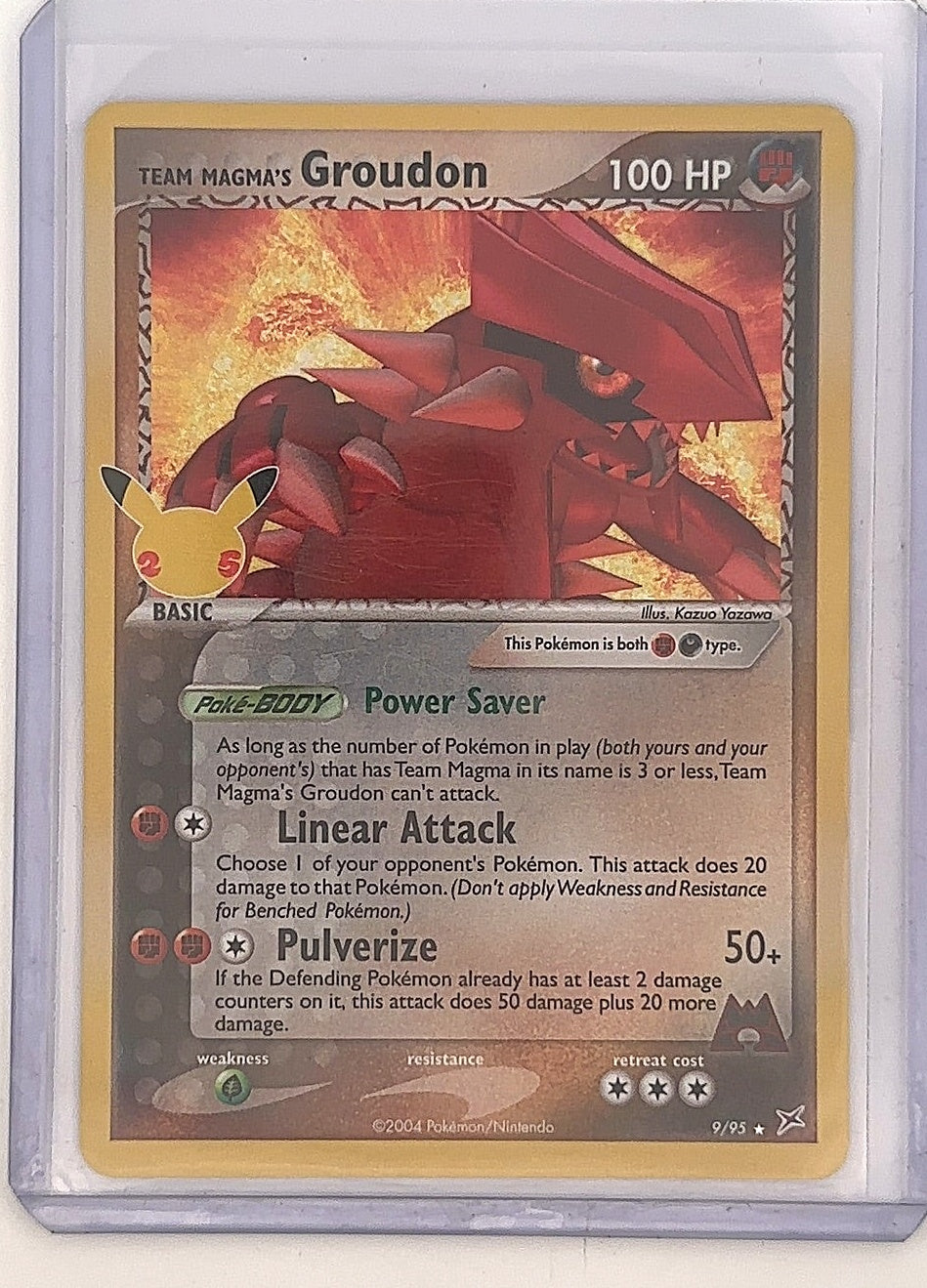 Team Magma's Groudon #9/95 — front
