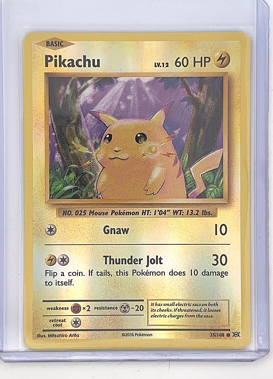 Pikachu #35/108 — front