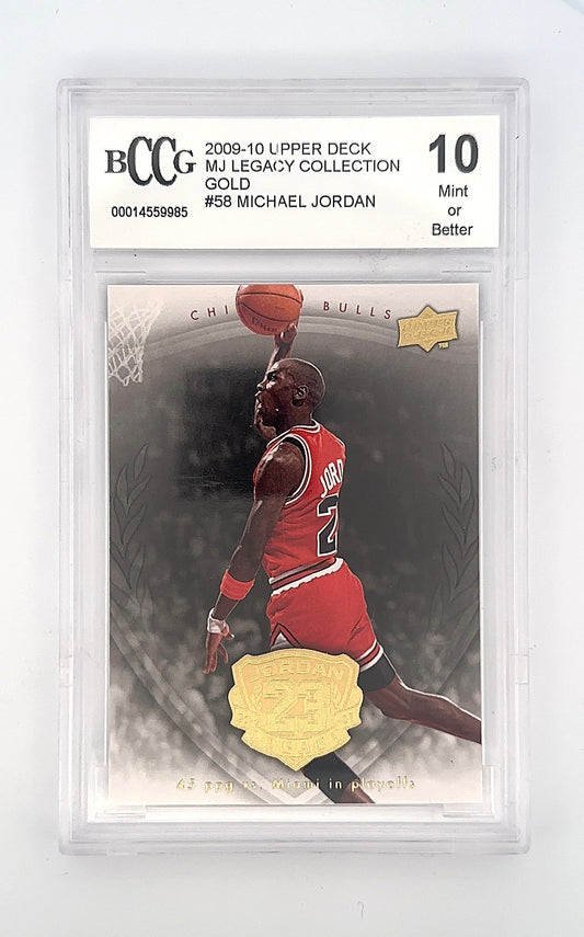 1998 Upper Deck MJ Career Collection Michael Jordan #58 BCCG 10 — front