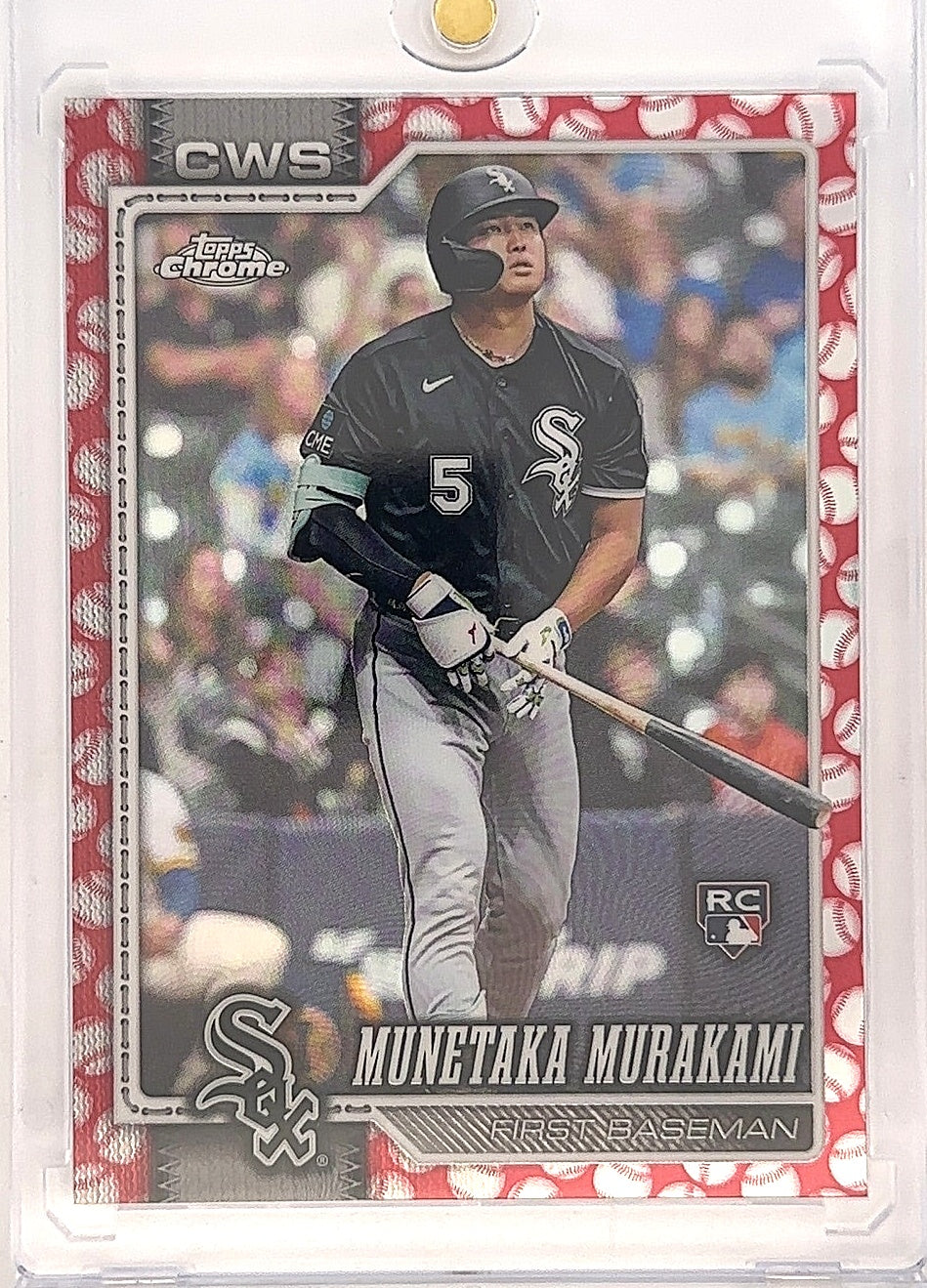 2026 Topps Chrome Munetaka Murakami [Baseball Seams Refractor] #274 — front