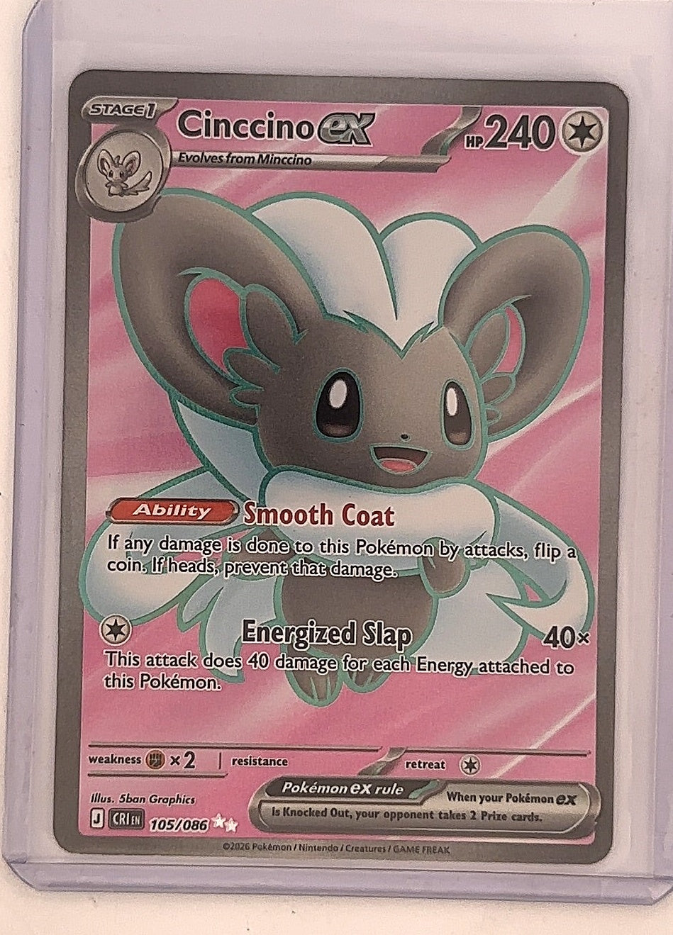 Cinccino ex - 105/086 #105/086 — front