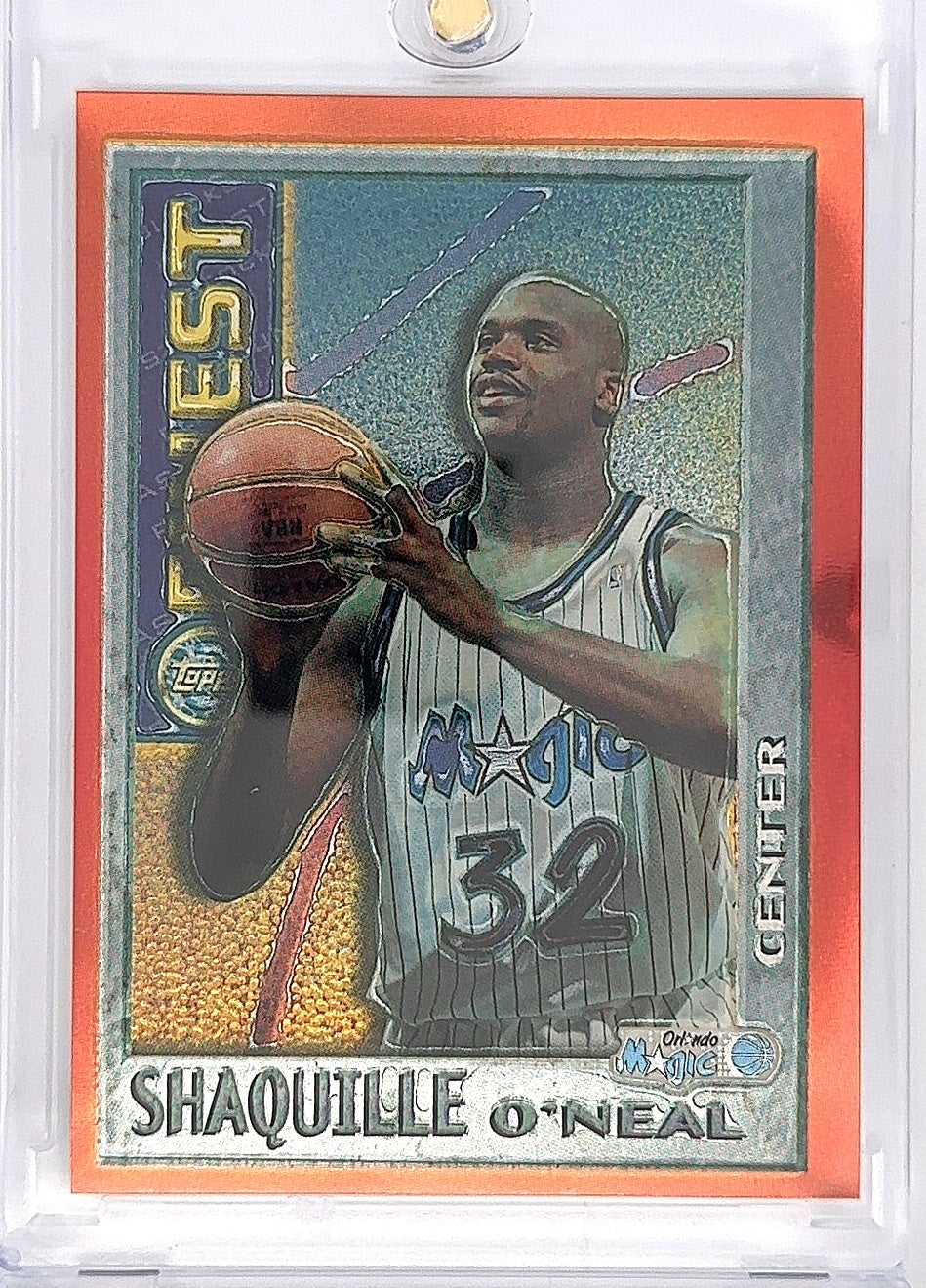 1995 Finest Mystery Shaquille O'Neal [Bordered Refractor] #M22 — front