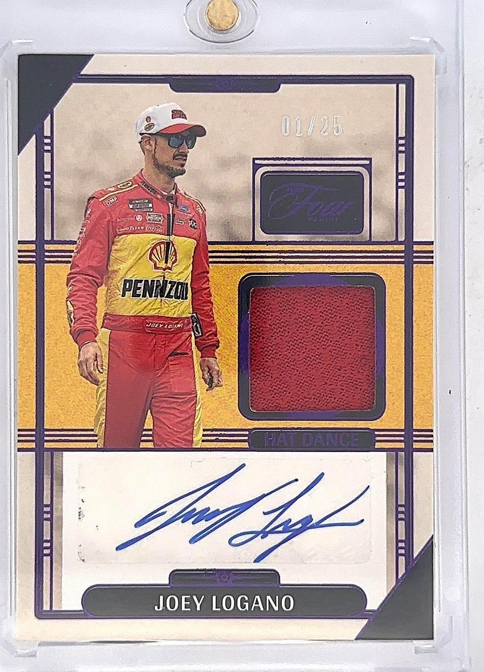 Joey Logano Turn Four 01/25 Autograph — front