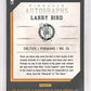 2013-14 Larry Bird Pinnacle Autographs #126 — back